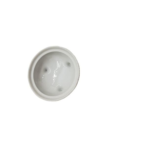 Vintage Trinket Ring Gift Box Bone China Champagne Wine Glass Top Audre' Calif - Picture 8 of 14